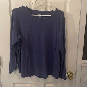 Orvis long-sleeved tee shirt -- XL -- periwinkle blue